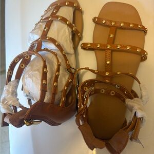 Torrid Tan Studded Sandals